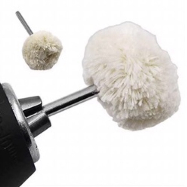 chổi đánh bóng bằng len mềm 25mm cán 3mm/2.35mm