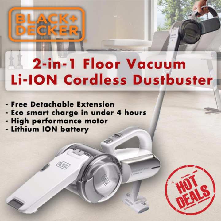 Black and Decker 18V Lithiumion Dustbuster® Pivot Hand Vac PV1820LF