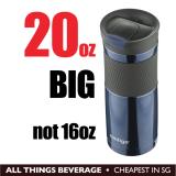 Contigo SNAPSEAL Byron Travel Mug 20oz Monaco Blue Stainless Steel Insulated Cup