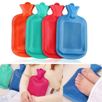 Hot Thick Rubber Water Bottle Bag Warm Relaxing Heat Cold Thick Rubber Hot Water Bottle Bag Warm