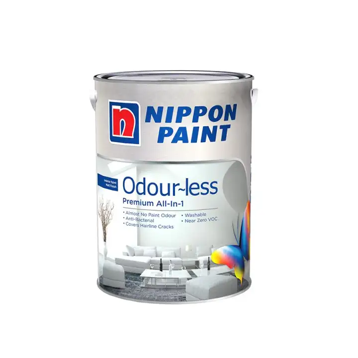 Nippon Paint Odour Less All In 1 Base 1 Lily White 1137 1l Lazada Singapore