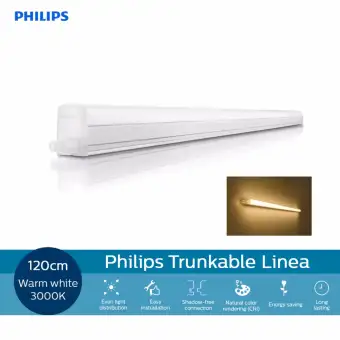 Philips 31091 Trunkable Linea Led Batten Wall Light Cove 120cm Philips 31091 Trunkable Linea Led Batten Wall Light Cove 120cm 12w 1000lm