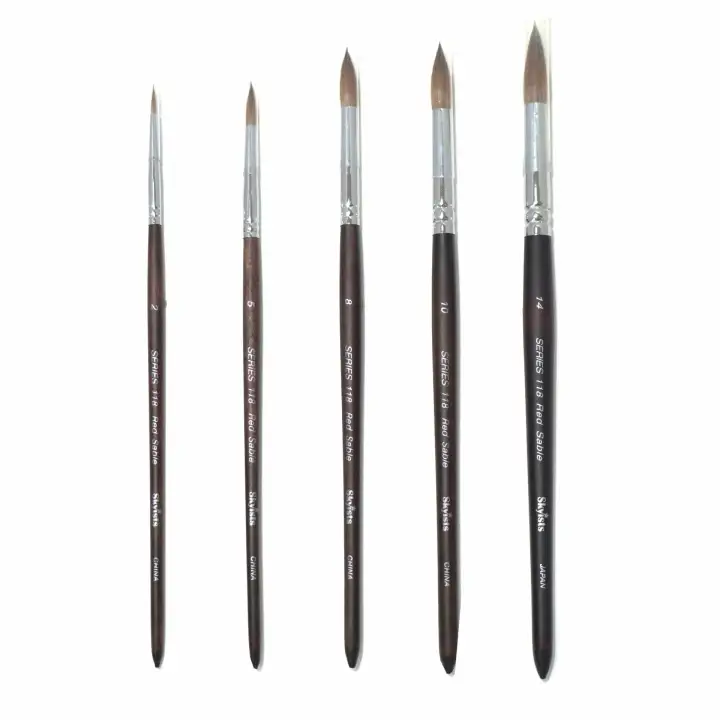 Sable oil painting brushes