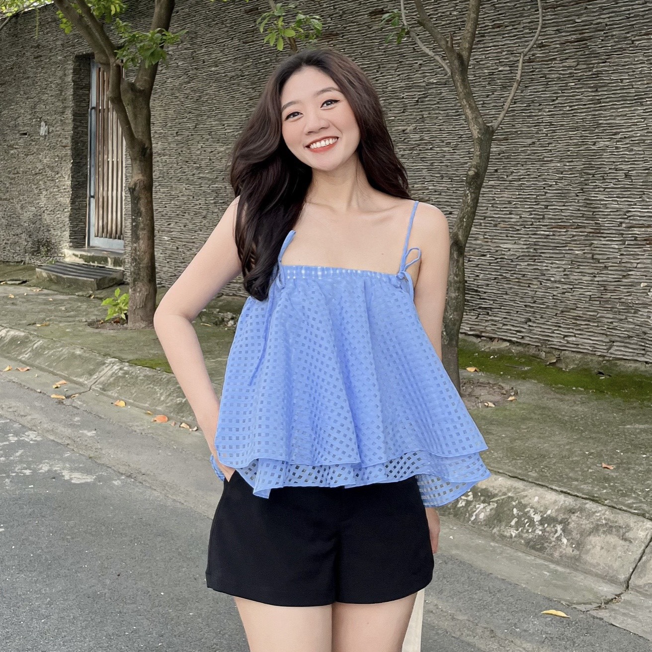 Áo NINA - Áo 2 dây form babydoll
