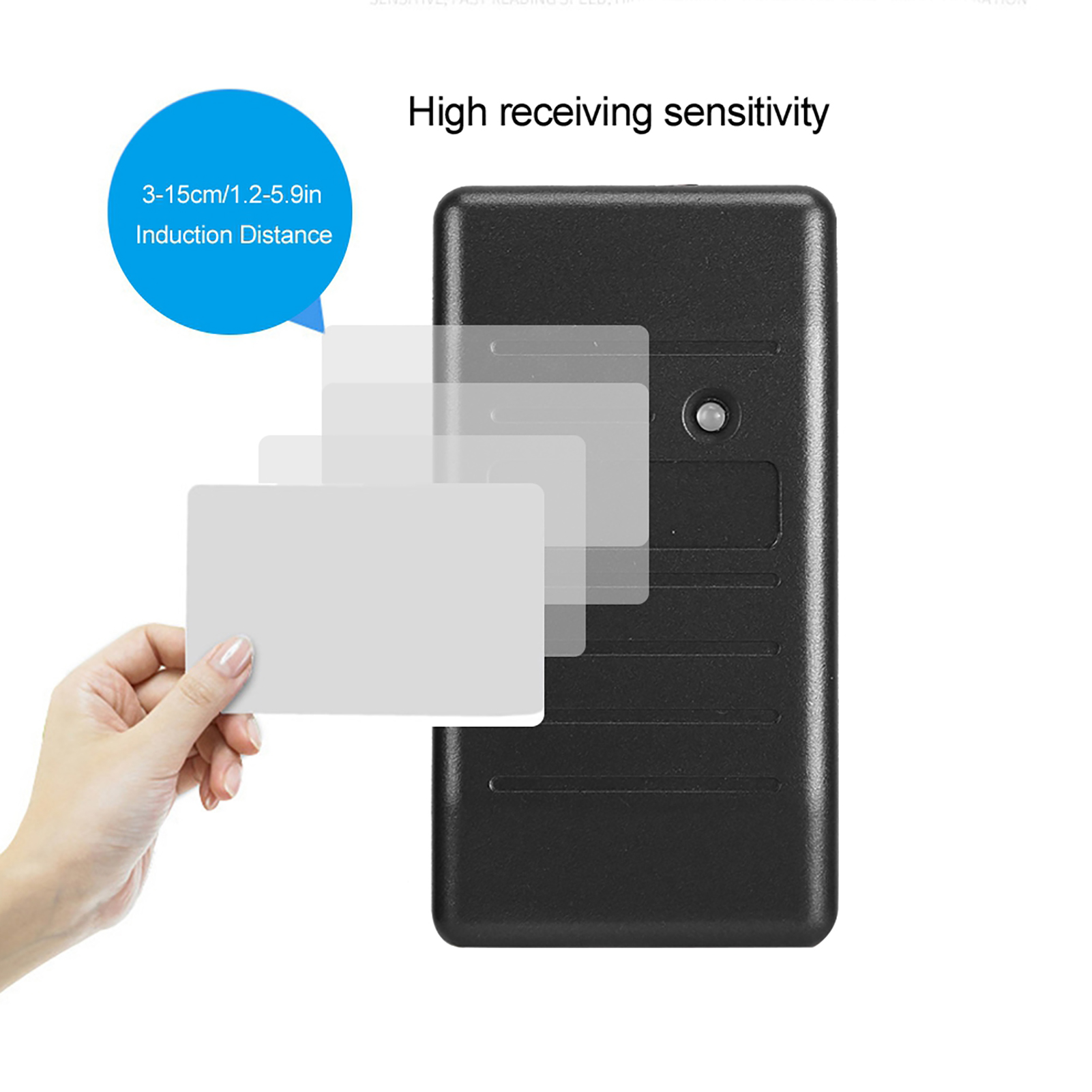 RFID Card Reader Small Working Current Easy Install Moisture Proof High Receiving Sensitivity Wiegand 26 Card Reader for Attendance