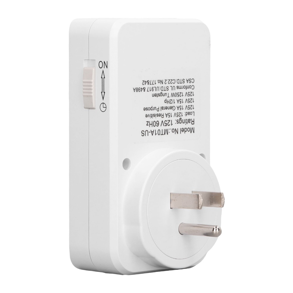 Durable Plastic Timer Socket US 125V Timing Power Controller ...
