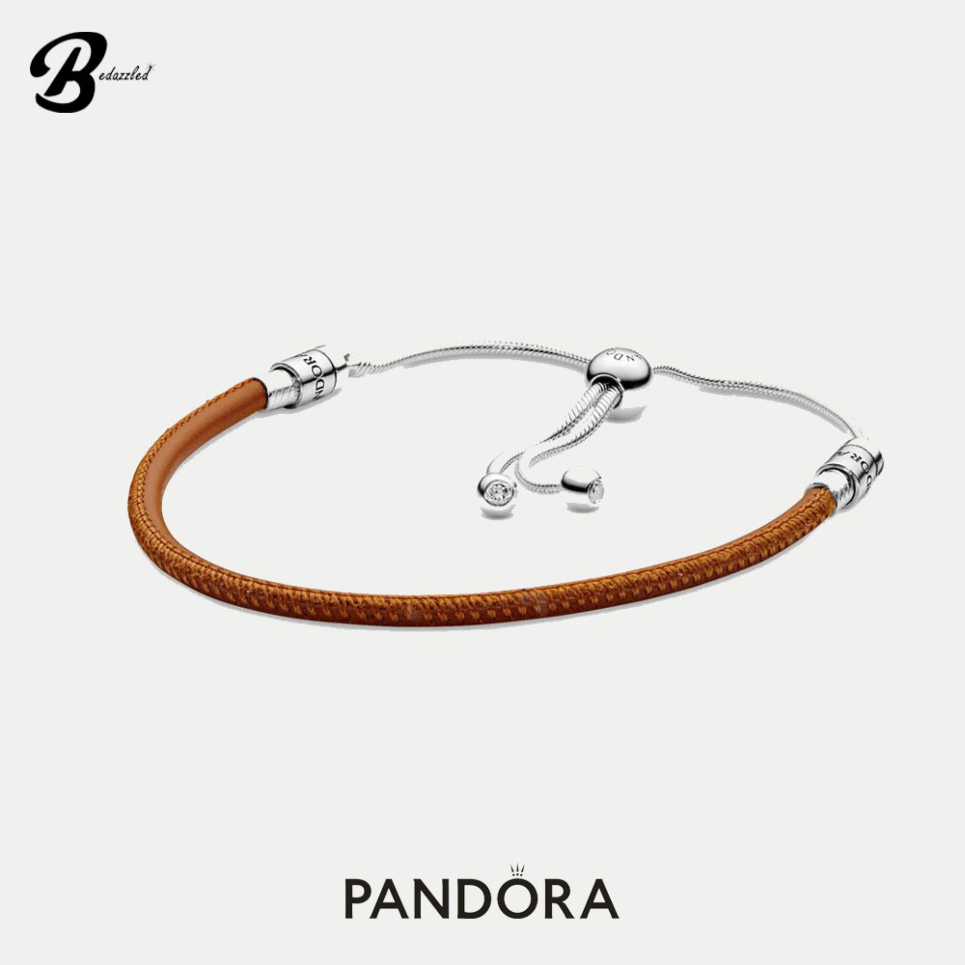 Tan Leather Slider Bracelet 597225CGT 
