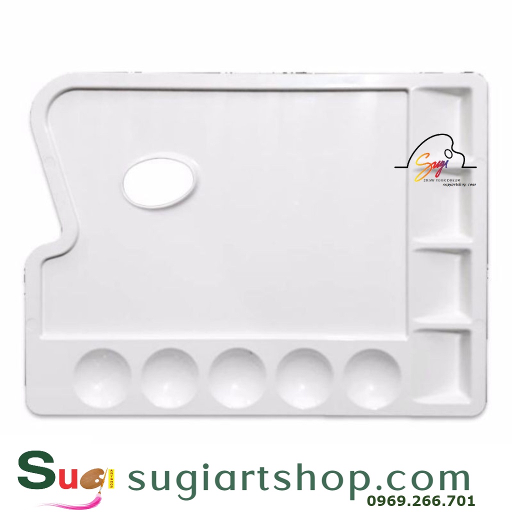 Khay Bảng pha màu Nhựa (Palette) - Khay pha màu