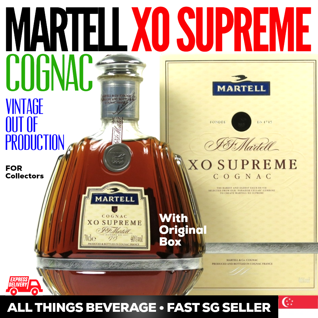 Martell XO Supreme - Vintage - Old Supply - NOTE - VINTAGE COGNAC