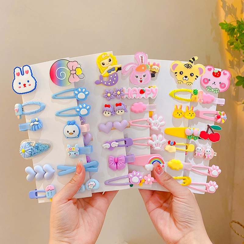 Set 14 Kẹp Tóc Dễ Thương Cho Bé Gái