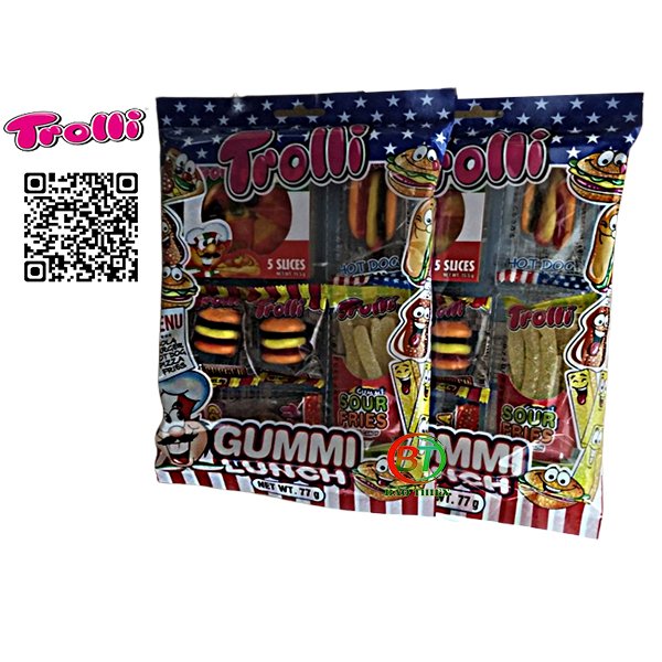 Kẹo dẻo Trolli (nhiều vị) gói 77g tới 230g