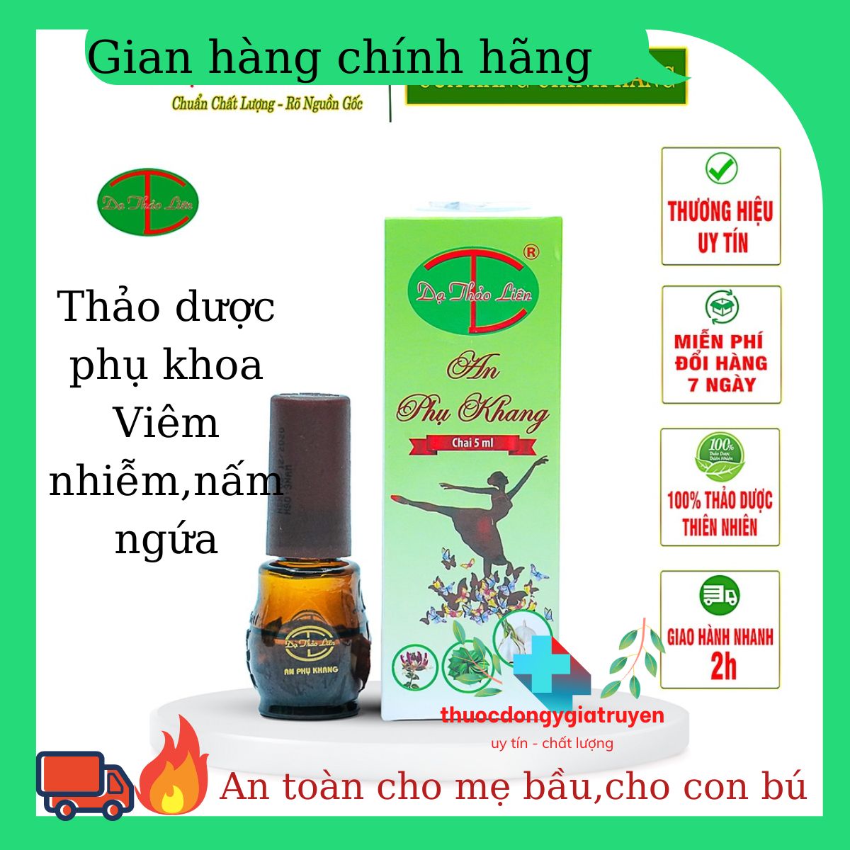 Tinh dầu AN PHỤ KHANG Dạ Thảo Liên Chai 20ml