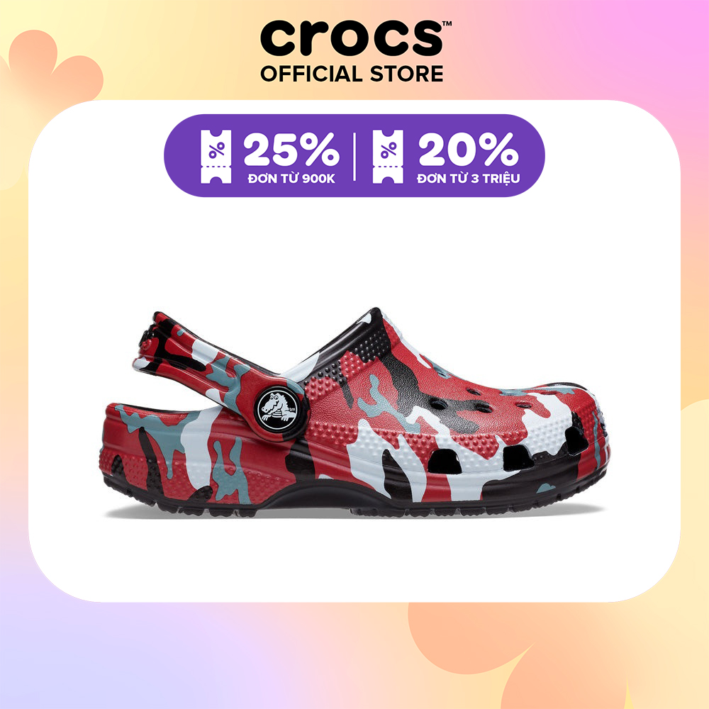 Giày Clog Trẻ em Crocs Toddler Camo Classic - 207593-063