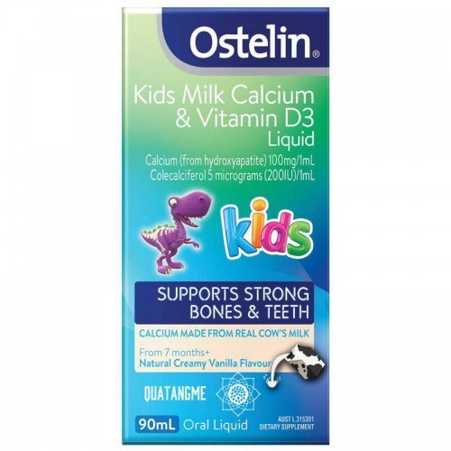 ostelin kid milk calcium vitamin D3 liquid 90ml