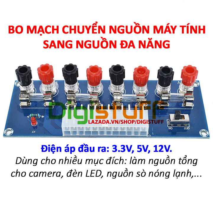 Mạch chuyển nguồn máy tính sang nguồn đa năng làm nguồn camera, nguồn ...