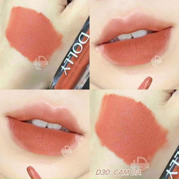Son kem siêu lì Set 3 cây chính hãng Dolly ( lựa màu son tùy thích )