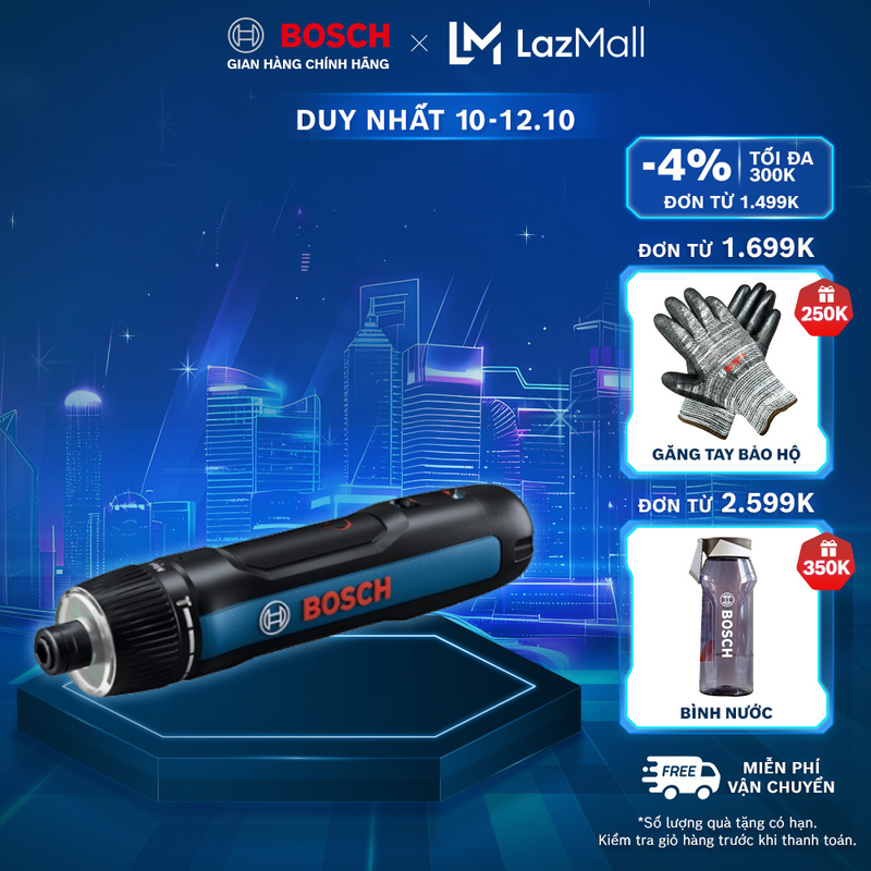 Máy vặn vít pin Bosch Go 3 (SOLO)