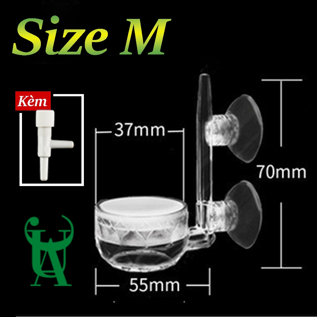Cốc sủi oxy siêu mịn Hoa Sen | Đầu sủi oxy cho bể cá (Acrylic)