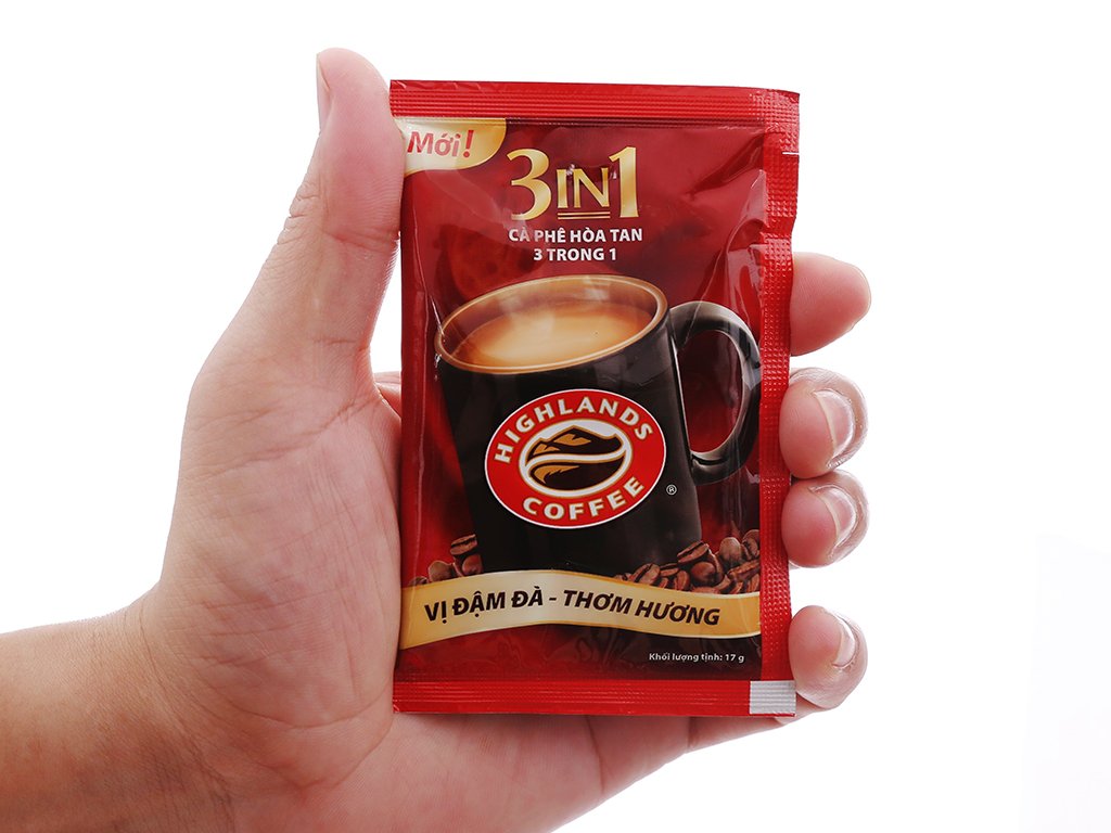 Cà phê hòa tan 3in1 Highlands Coffee 50 gói - 17g