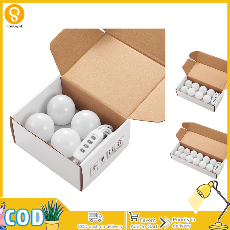 UnLight LED Vanity Lights For Mirror 3 Color Temperature Dimmable Wall Bulbs String For Makeup Table Dressing Room Mirror