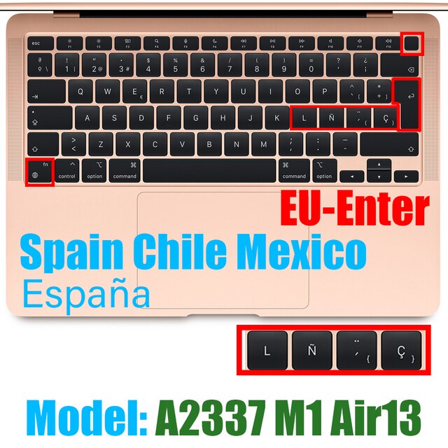 For macbook air13 m1 chip keyboard cover laptop silicone protective film for macbook a2337 13.3air keyboard cases release 2020