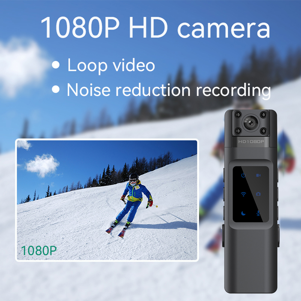 Body Camera with 1080P HD Recording with Night Vision Wearable Police Cam for Home Outdoor Law Enforcement Security Guard Night Vision DV Video Voice Recorder With 180 Rotating Len Smart | Lazada.co.th