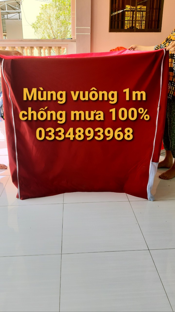 Áo lồng chống mưa vuông 1m*1m cao 1m 80k gà nòi - chống thâm tuyết đối