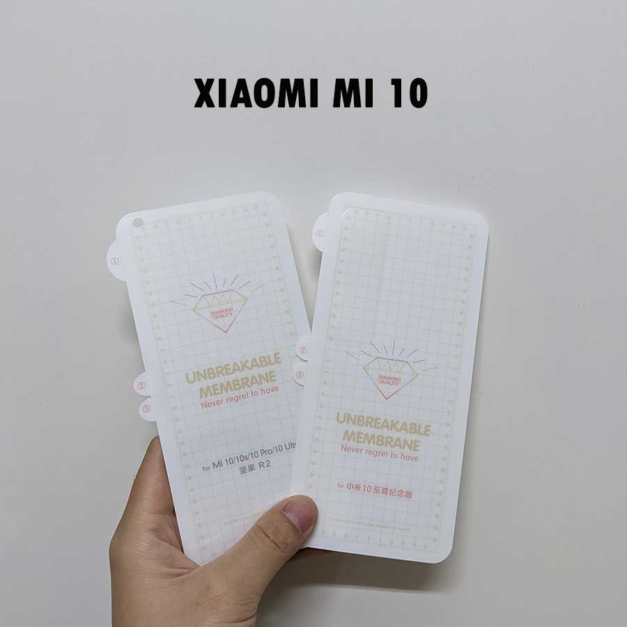 Miếng dán dẻo ppf xiaomi mi 10 chống xước 2 mặt