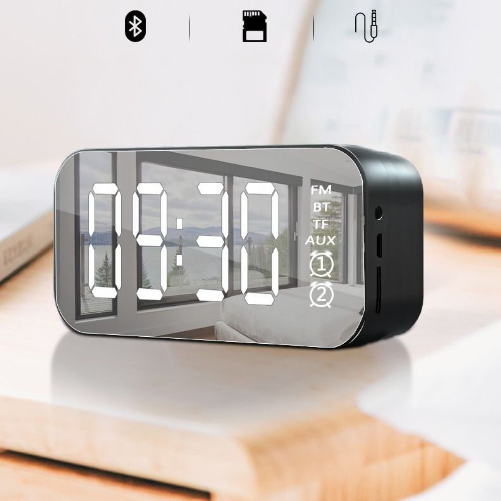 Electronic Clocks Large LED Screen LED Mirror Screen Alarm Clock ...