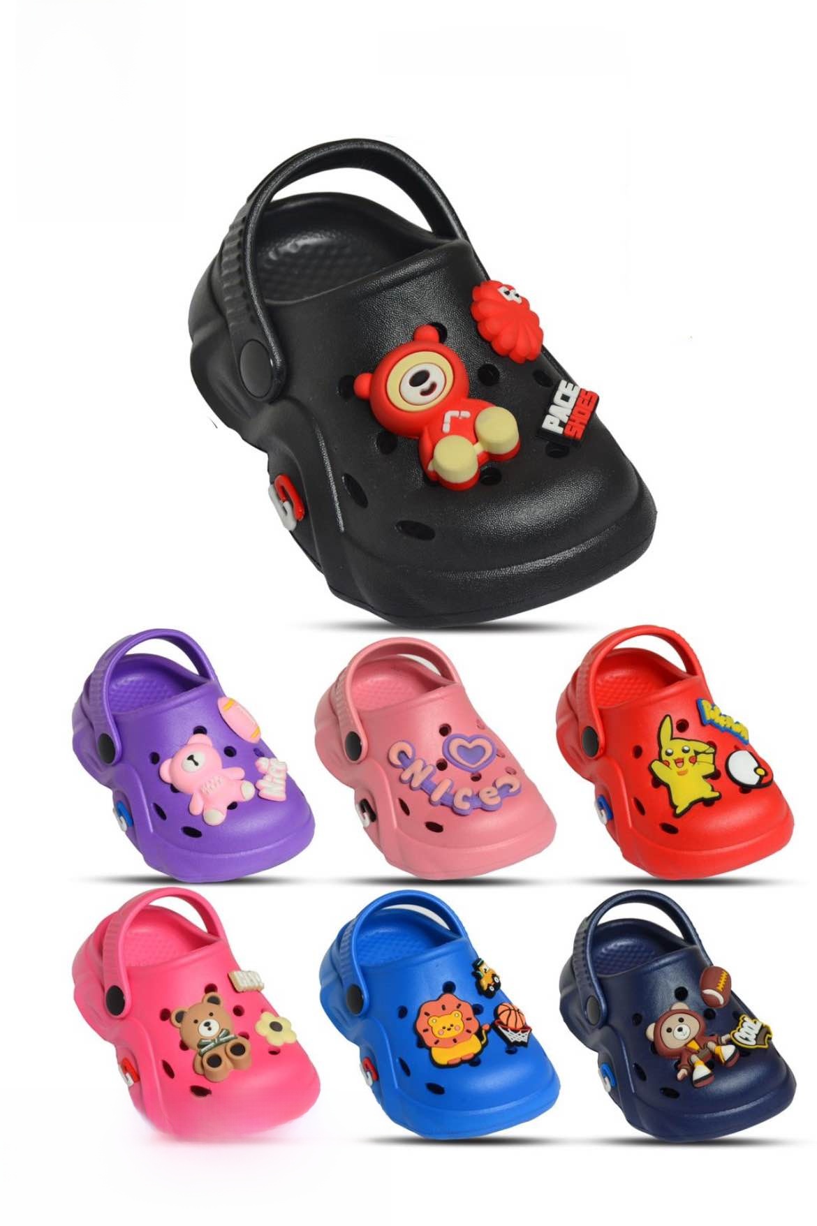 Kids Crocs Slippers Unisex Children's Footwear Soft Comfortable Slip-On Home Shoes in Assorted Colors