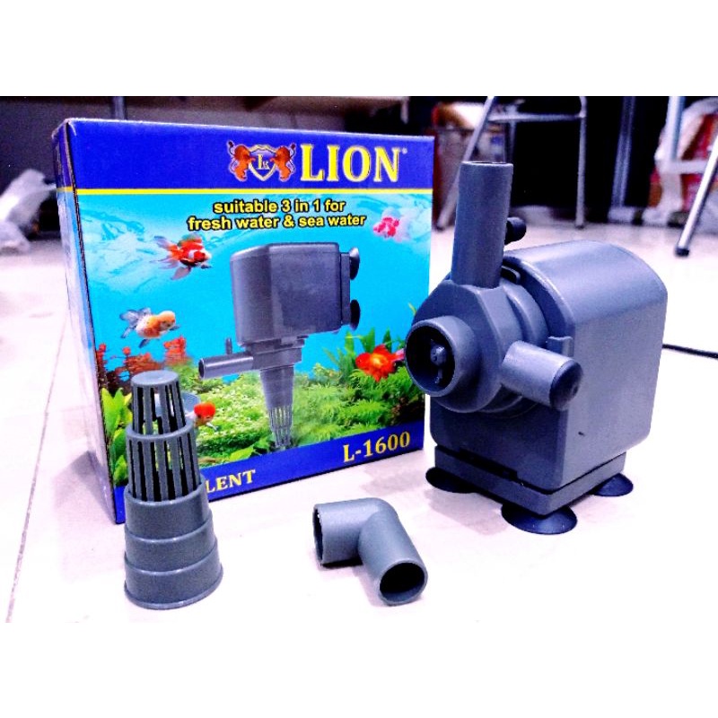 Pompa Aquarium kolam Submersible pump LION L 1600