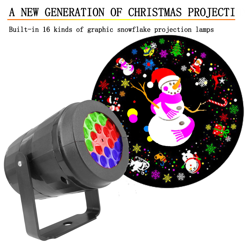 16 Patterns Outdoor Christmas Light LED Projection Light / Party Decor Laser Light Projector Lamp for Xmas