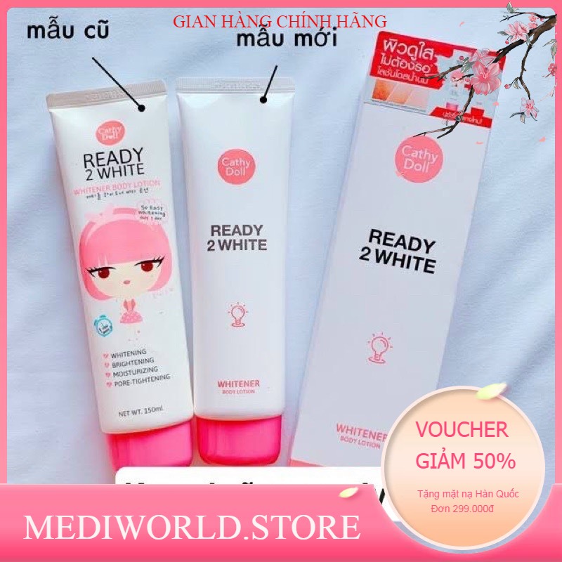 Sữa dưỡng thể trắng da ready 2 White Whitener Body Lotion 150ml