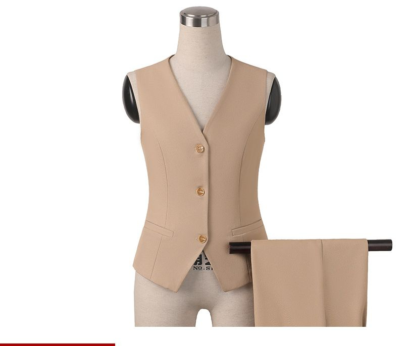 Áo vest nữ áo vest mẫu ngắn xuân thu áo vest công sở trang phục công sở không tay áo không tay áo khoác không tay trang phục công sở