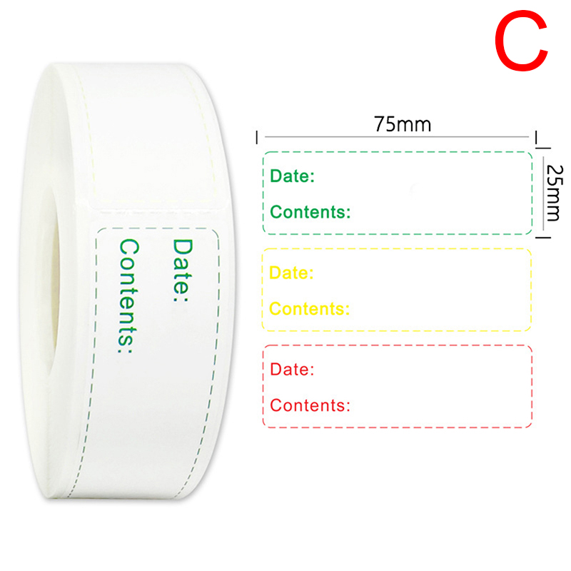 150Pcs/Roll Kitchen Sticker Refrigerator Freezer Food Storage Date ...