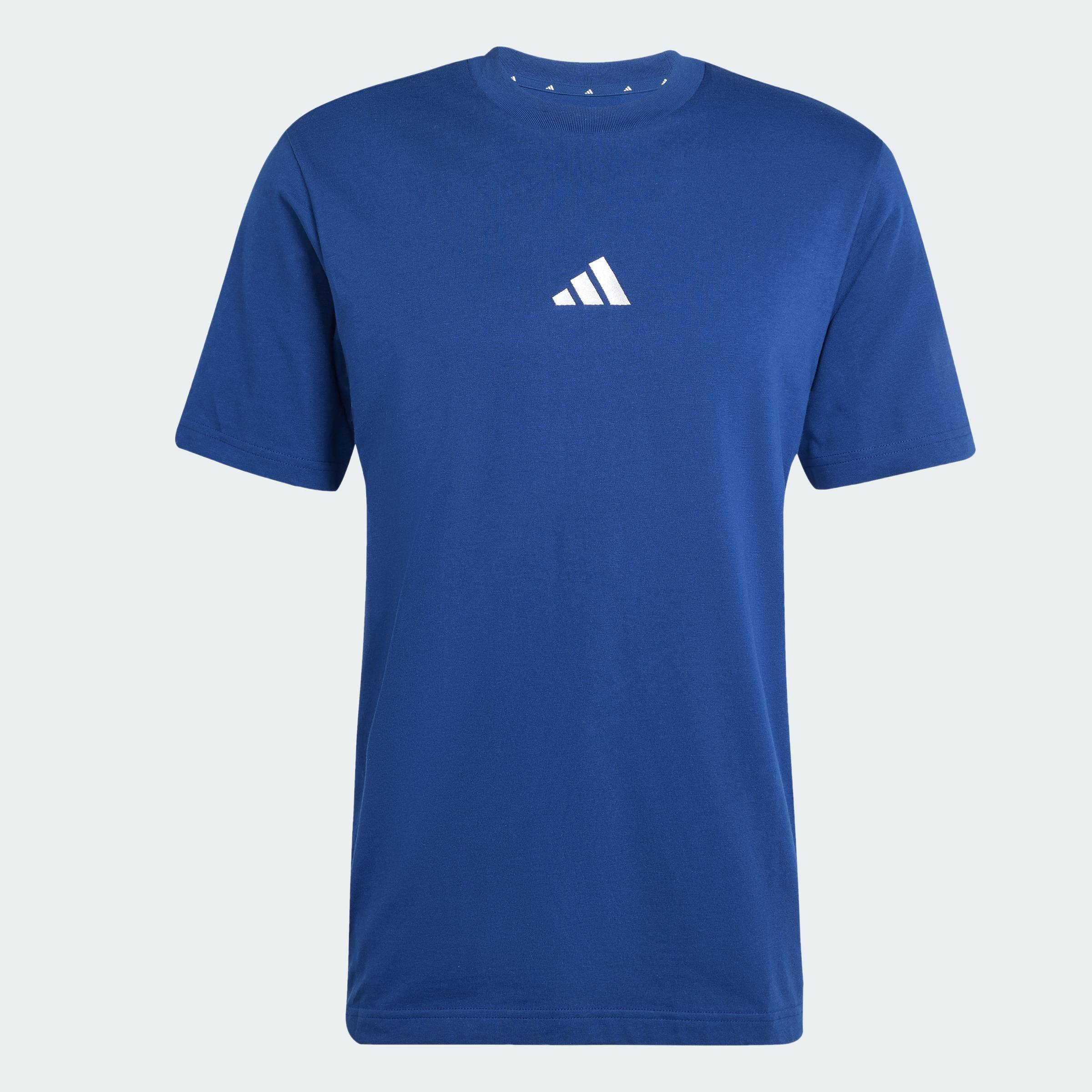 adidas Lifestyle Essentials 3-Stripes Single Jersey Tee Men Blue