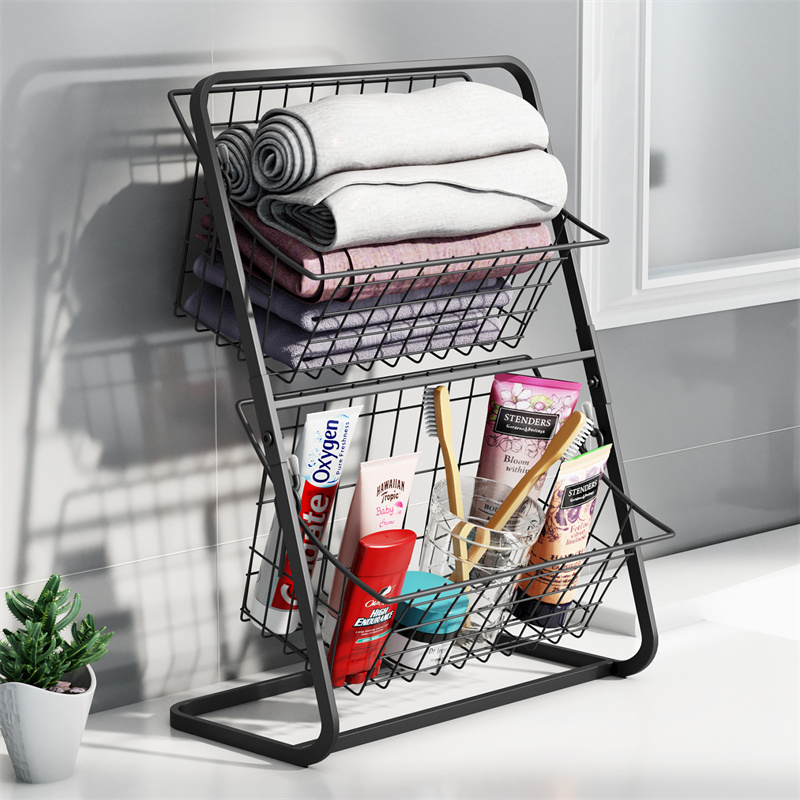 YONUO Desktop storage rack living room countertop storage artifact multi-layer snack storage rack kitchen fruit and vegetable basket