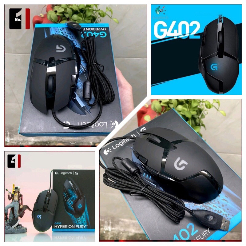 Chuột gaming có dây Logitech G402 Led đổi màu cực đẹp 4000 DPI siêu nhạy chuột máy tính chơi Game laptop Pc