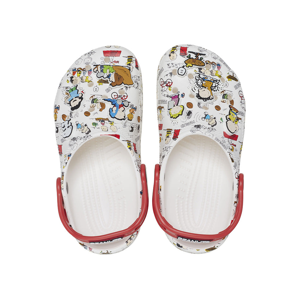 Giày Clog Trẻ Em Crocs Peanuts Classic - White