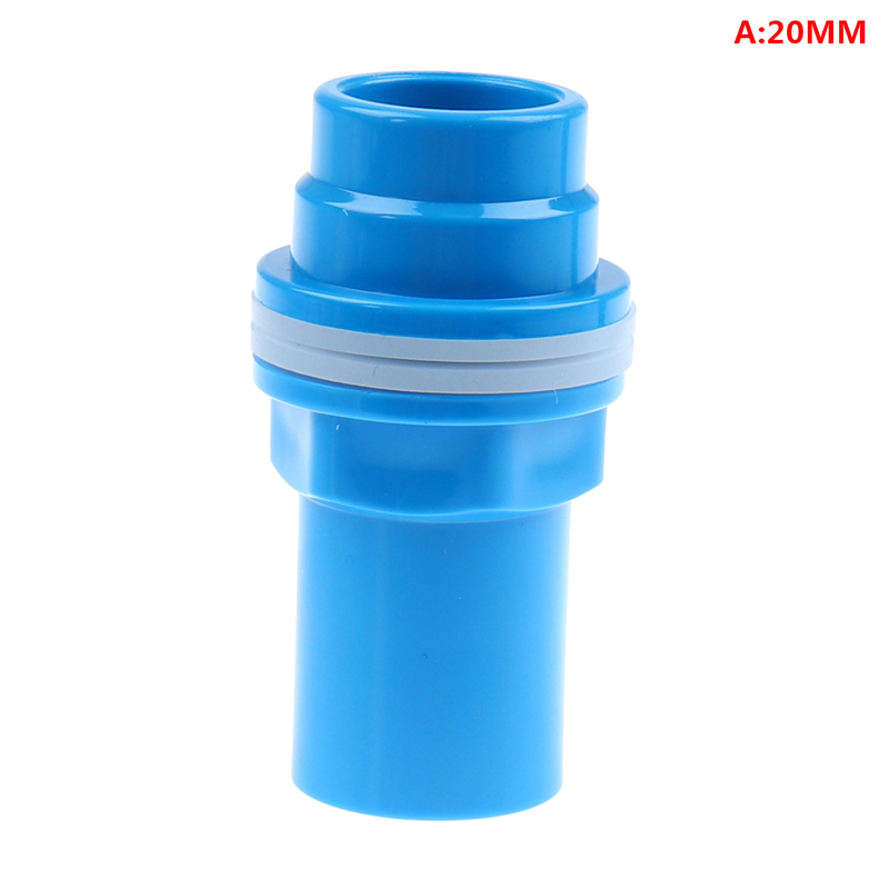 20-50mm PVC Pipe Connector Thicken Fish Tank Drainage Connector Garden Drain Pip GAOHANG. 