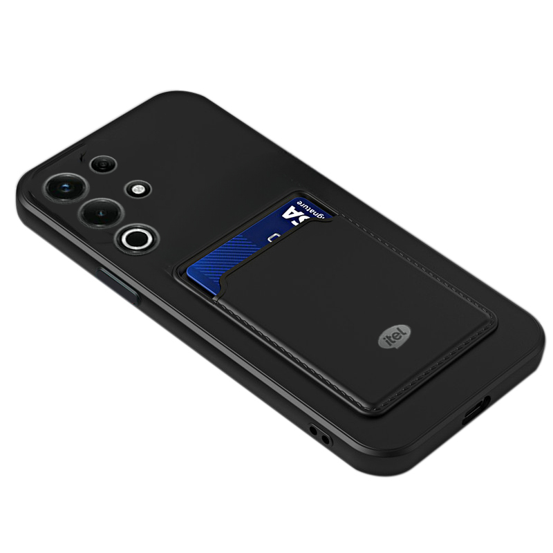 For itel S25 Ultra case Soft Card Holder Slot Silicone Wallet For itel S25 Ultra Back cover Phone cases. 