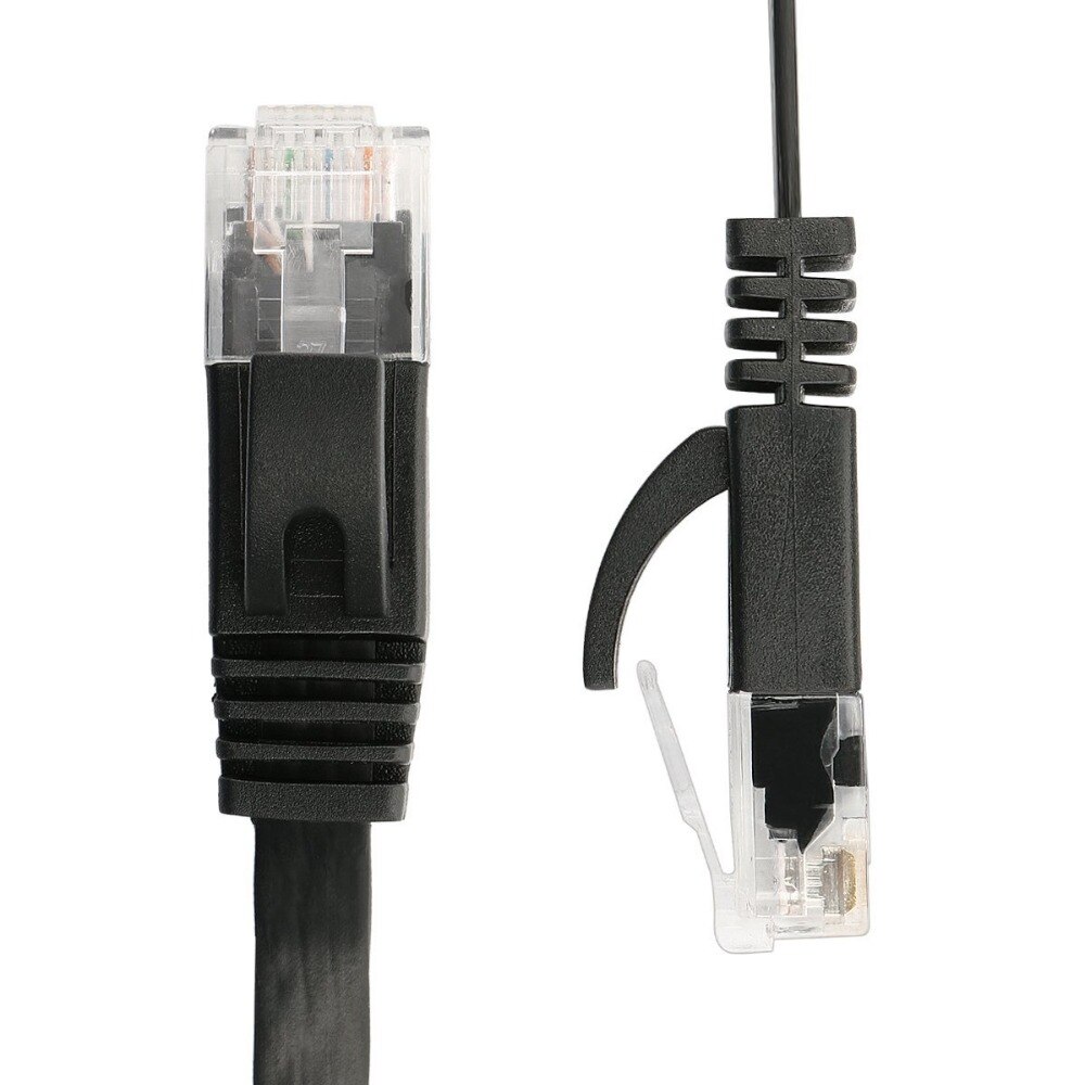 6Pack 25Cm Cable CAT6 Flat UTP Ethernet Network Cable RJ45 Patch LAN Cable Black/ Blue / White Color