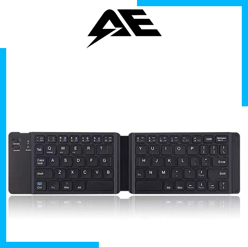 Bàn Phím bluetooth Không Dây mini Gấp Được Phù Hợp Cho IOS / Android / win