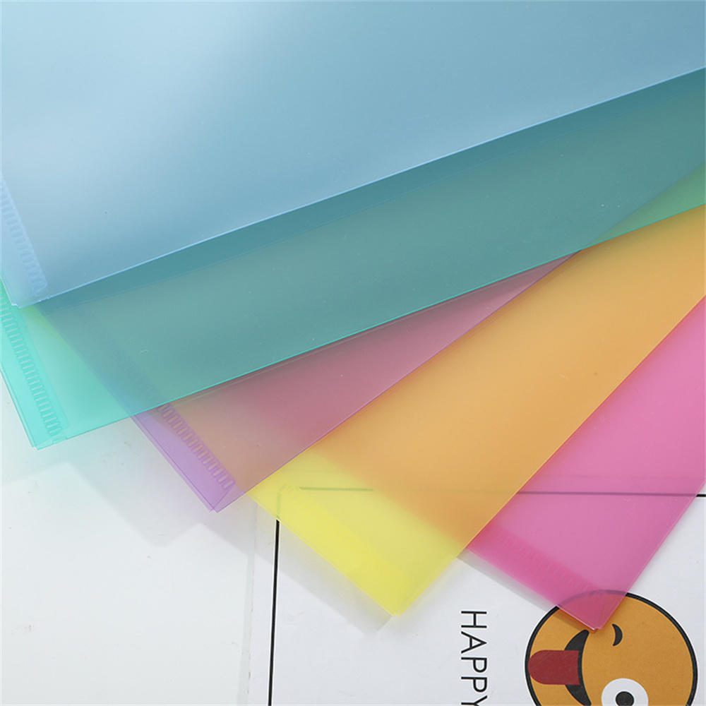 A4 Binder Pocket With Button. A4 Binder Pouch With Label Student Folder For Office Transparent File Pouch For School Binder Envelopes With Button