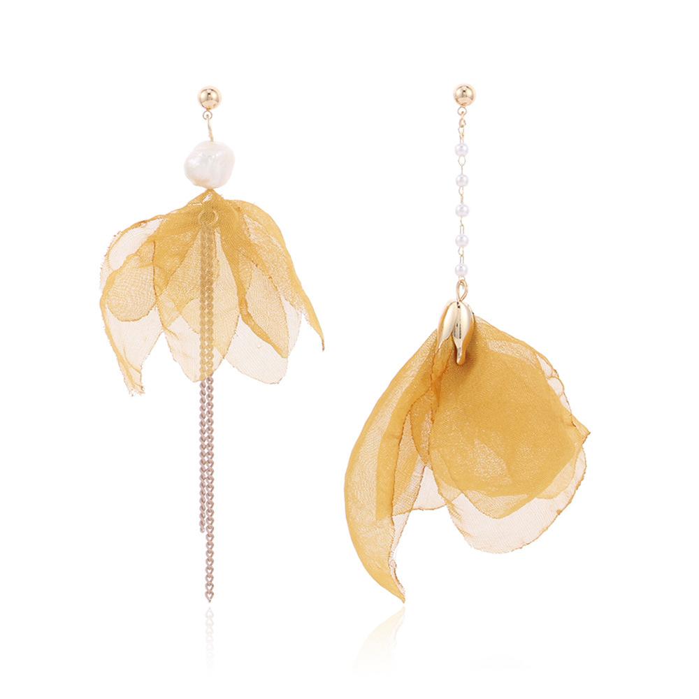 %E3%80%90Parchment%20&%20Lace%E3%80%91Elegance%20Golden%20Hoop%20Earring%20Pink%20Yarn%20Flower%20Bohemian%20Style%20Long%20Chain%20Tassel%20Earrings%20Round%20Copper%20Fashion%20Jewelry%20Gift%20-%20Image%202
