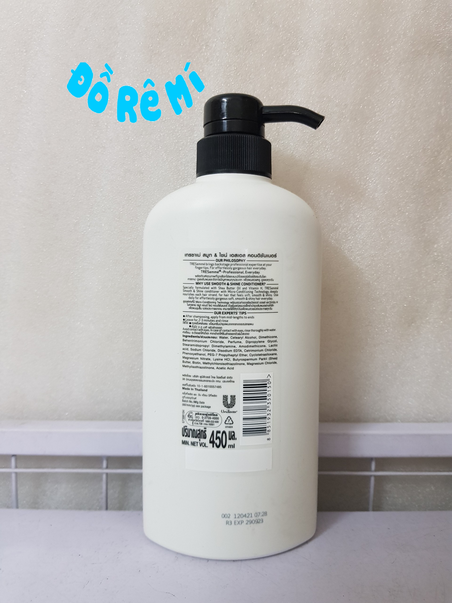[HCM]Dầu xả Tresemme Keratin smooth Thái Lan 450ml