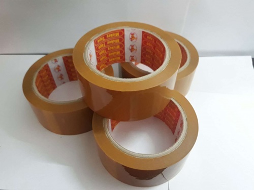 Băng keo vàng đục 200 yard(1 cuộn) siêu dính