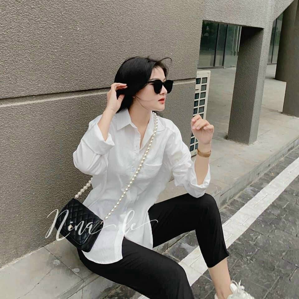 Áo sơ mi nữ thời trang đũi mềm cực hot.