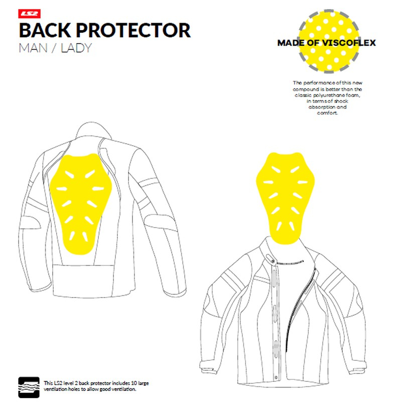 GIÁP LƯNG LS2 BACK PROTECTOR NÂNG CẤP GIÁP LƯNG ÁO GIÁP LS2