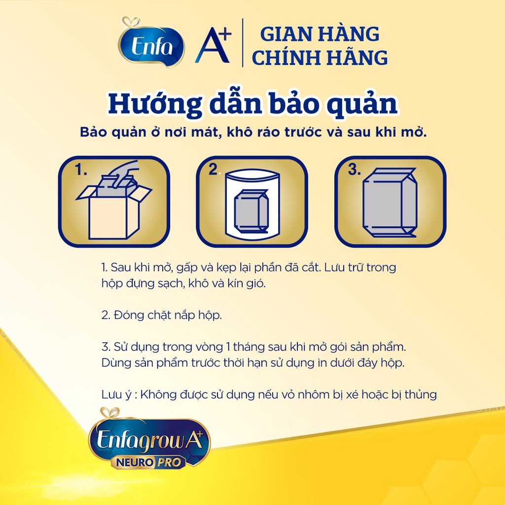 Sữa bột Enfamil A+ 2 NEUROPRO 830g Mới